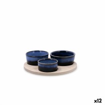 Satz für Appetithäppchen Bidasoa Moana Bunt aus Keramik 20 x 4,5 cm 4 Stücke (12 Stück)