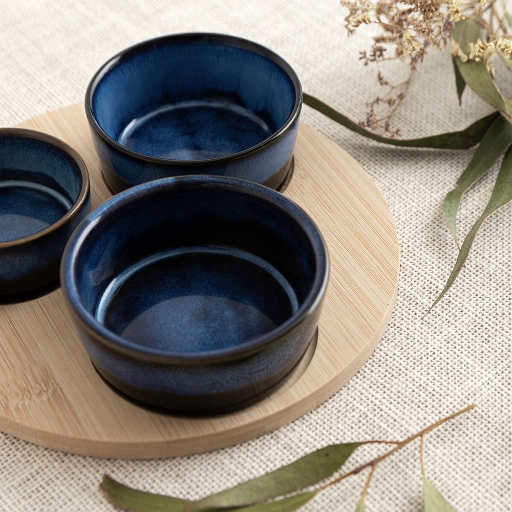 Appetizer Set Bidasoa Moana Multicolour Ceramic 20 x 4,5 cm 4 Pieces (12 Units)