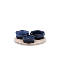 Appetizer Set Bidasoa Moana Multicolour Ceramic 20 x 4,5 cm 4 Pieces (12 Units)