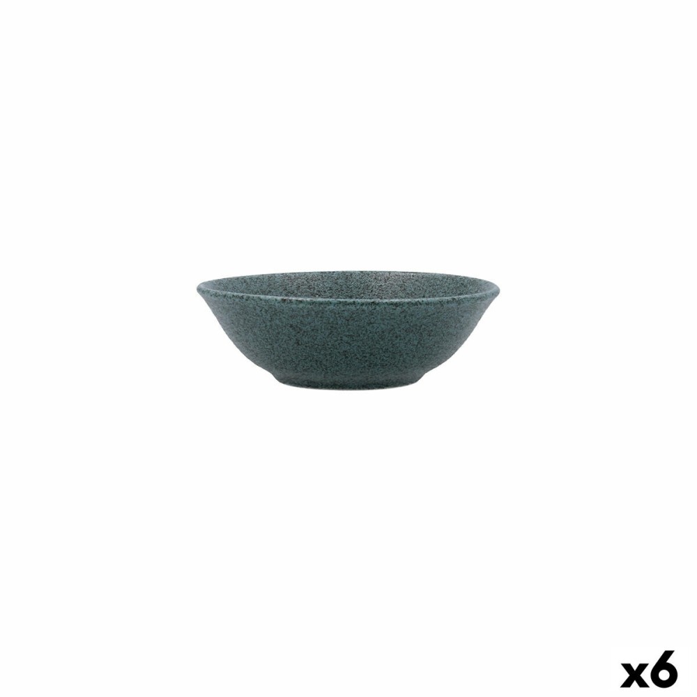 Snack Bowl Bidasoa Element Hydrozero Blue Ceramic (6 Units)