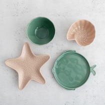 Snack Bowl Bidasoa Aura Stela Green Ceramic 12 x 12 x 5 cm (6 Units)