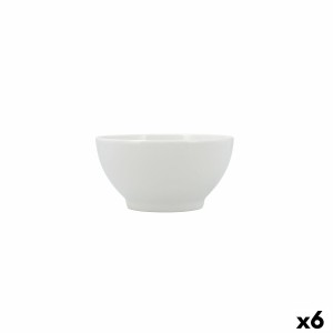 Snack Bowl Bidasoa Serenity Hydrozero White Ceramic (6 Units)