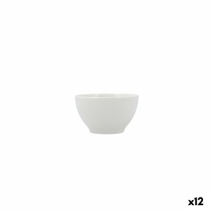 Snack Bowl Bidasoa Serenity Hydrozero White Ceramic (12 Units)
