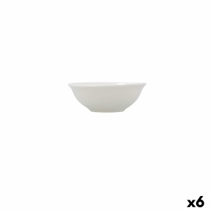 Snack Bowl Bidasoa Harmony Hydrozero White Ceramic (6 Units)