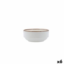 Snack Bowl Bidasoa Orion Hydrozero White Ceramic (6 Units)