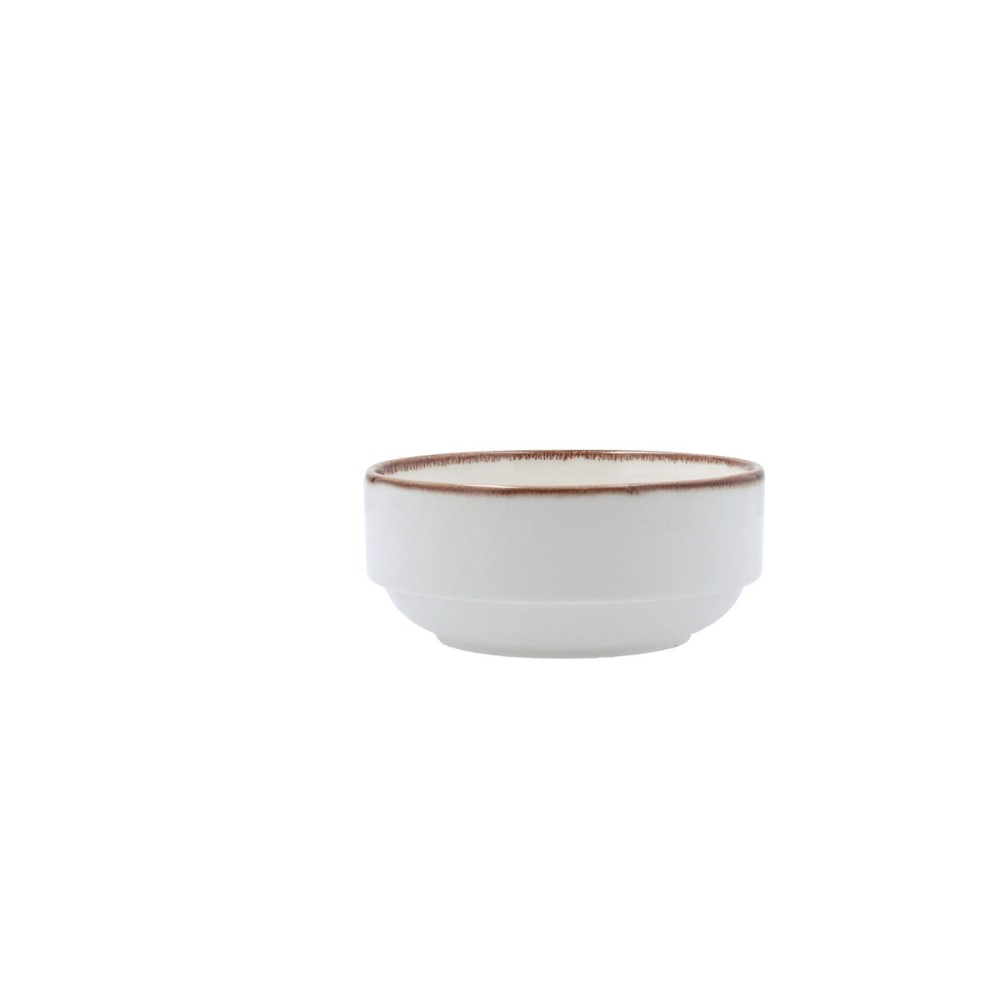 Snack Bowl Bidasoa Orion Hydrozero White Ceramic (6 Units)