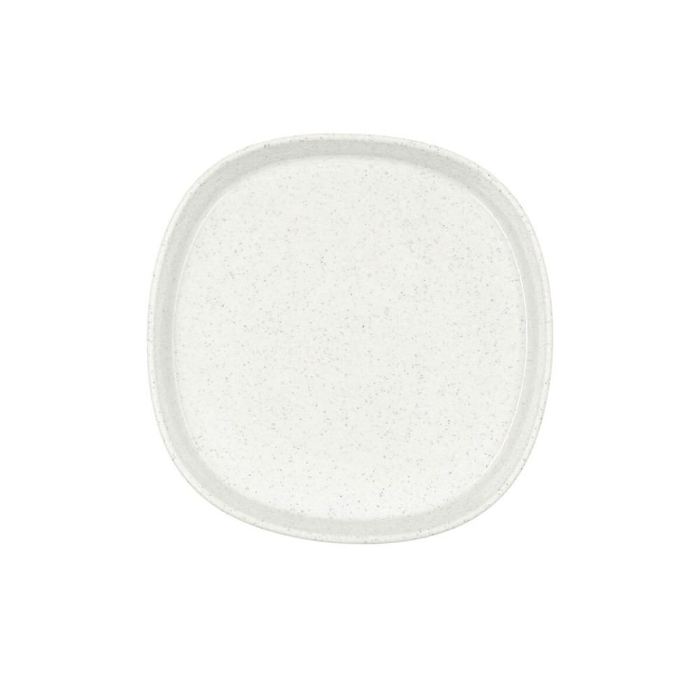 Snack Bowl Bidasoa Elite White Ceramic 18 x 18 x 3,5 cm (8 Units)