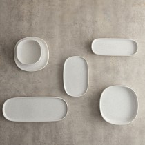 Snack Bowl Bidasoa Elite White Ceramic 18 x 18 x 3,5 cm (8 Units)