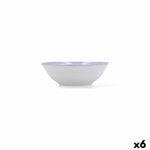 Snack Bowl Bidasoa Lea Hydrozero White Ceramic (6 Units)