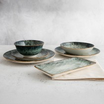 Snack Bowl Bidasoa Stela White Ceramic (6 Units)
