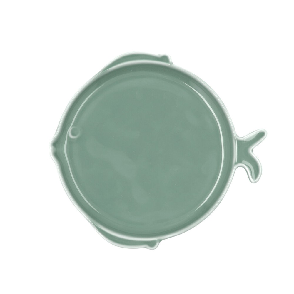 Assiette plate Bidasoa Aura Stela Vert Céramique Poisson 19 x 18 x 2 cm (6 Unités)
