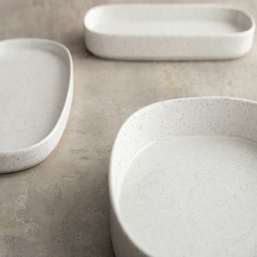 Assiette plate Bidasoa Elite Blanc Céramique 16,5 x 16,5 x 1,7 cm (8 Unités)