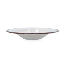 Pasta Dish Bidasoa Orion Hydrozero White Ceramic Ø 30 cm (6 Units)