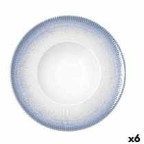Pasta Dish Bidasoa Lea Hydrozero White Ceramic Ø 26 cm (6 Units)