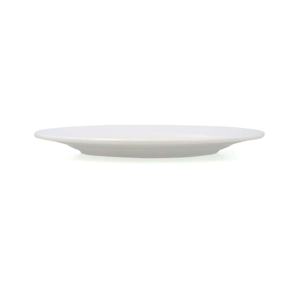 Flacher Teller Bidasoa Serenity Hydrozero Weiß aus Keramik Ø 30 cm (6 Stück)