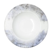Pasta Dish Bidasoa Polaris Hydrozero Beige Ceramic Ø 30 cm (6 Units)