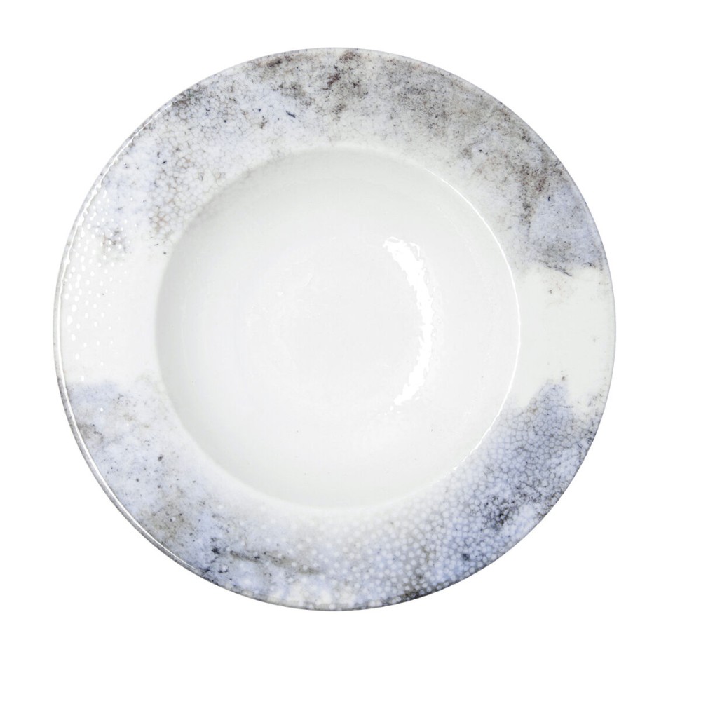 Pasta Dish Bidasoa Polaris Hydrozero Beige Ceramic Ø 30 cm (6 Units)