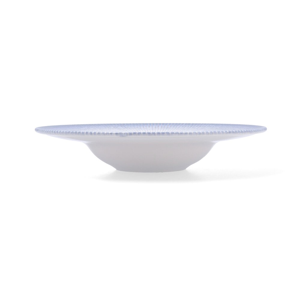 Pasta Dish Bidasoa Lea Hydrozero White Ceramic Ø 26 cm (6 Units)