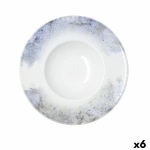 Pasta Dish Bidasoa Polaris Hydrozero Beige Ceramic Ø 26 cm Risotto (6 Units)