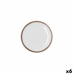 Plate Bidasoa Orion Hydrozero White Ceramic Ø 15 cm Bread (6 Units)