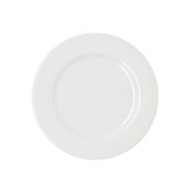 Flat Plate Bidasoa Serenity Hydrozero White Ceramic Ø 25 cm (6 Units)