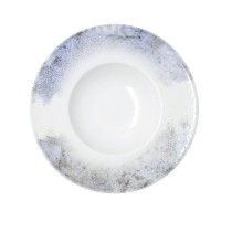 Pasta Dish Bidasoa Polaris Hydrozero Beige Ceramic Ø 26 cm Risotto (6 Units)