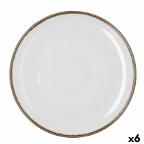 Pizza Plate Bidasoa Orion Hydrozero White Ceramic Ø 30 cm (6 Units)