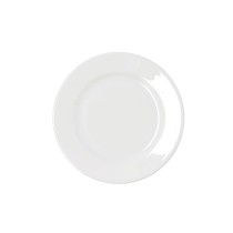 Flat Plate Bidasoa Serenity Hydrozero White Ceramic Ø 21 cm (6 Units)