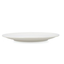 Flat Plate Bidasoa Harmony Hydrozero White Ceramic Ø 30 cm (6 Units)