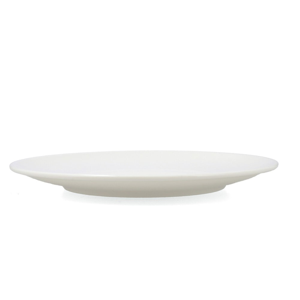 Flat Plate Bidasoa Harmony Hydrozero White Ceramic Ø 30 cm (6 Units)