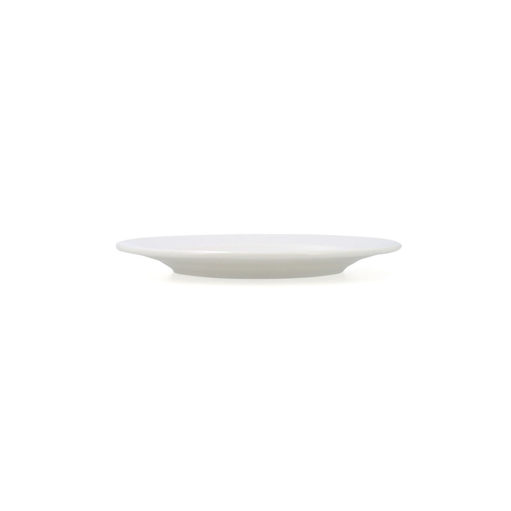 Flat Plate Bidasoa Serenity Hydrozero White Ceramic Ø 21 cm (6 Units)