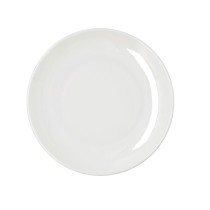 Flat Plate Bidasoa Harmony Hydrozero White Ceramic Ø 25 cm (6 Units)