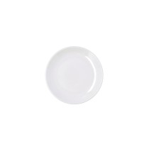 Flat Plate Bidasoa Harmony Hydrozero White Ceramic Ø 15 cm (6 Units)