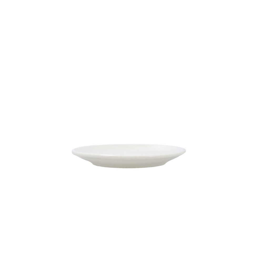 Flat Plate Bidasoa Harmony Hydrozero White Ceramic Ø 15 cm (6 Units)