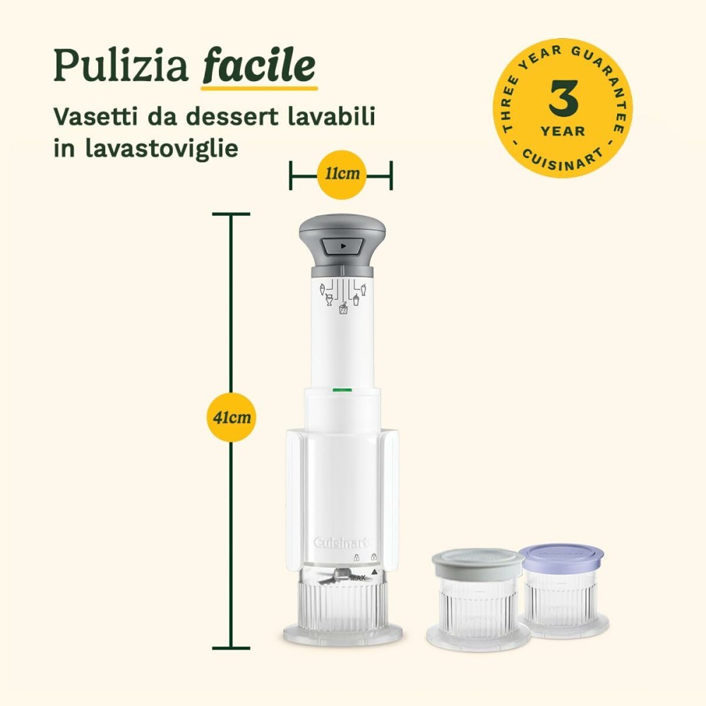 Ice Cream Maker Cuisinart ICEFD10E White Plastic 1 L 3,3 L 1L