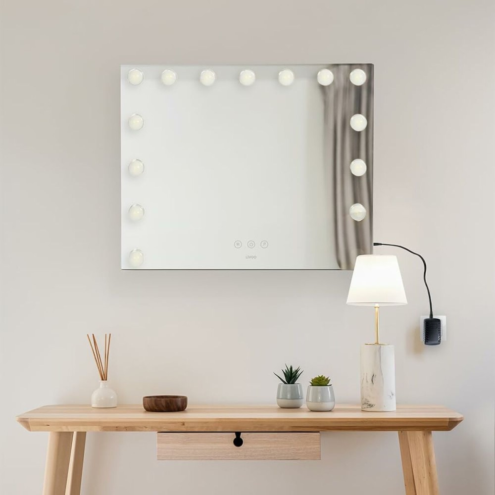 Magnifying Mirror Livoo DOS207 White Mirror