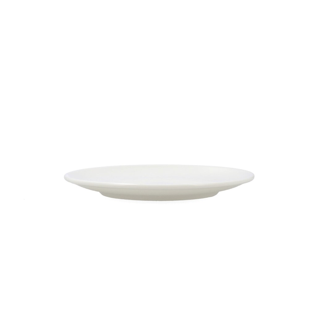 Flat Plate Bidasoa Harmony Hydrozero White Ceramic Ø 21 cm (6 Units)