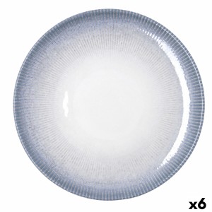 Pizza Plate Bidasoa Lea Hydrozero White Ceramic Ø 30 cm (6 Units)
