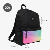 Lässiger Rucksack Milan Schwarz 41 x 30 x 18 cm