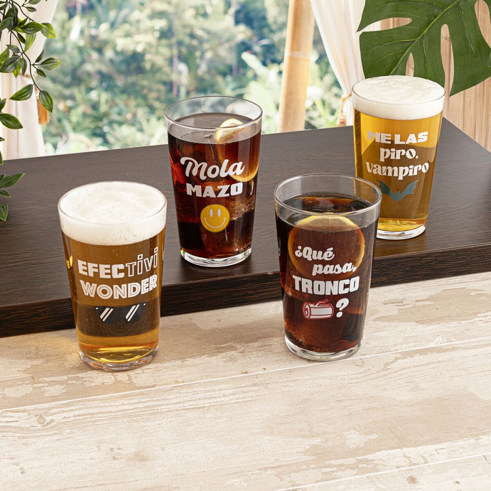 Trinkglas Luminarc Frases 90 Durchsichtig Glas 500 ml (24 Stück)