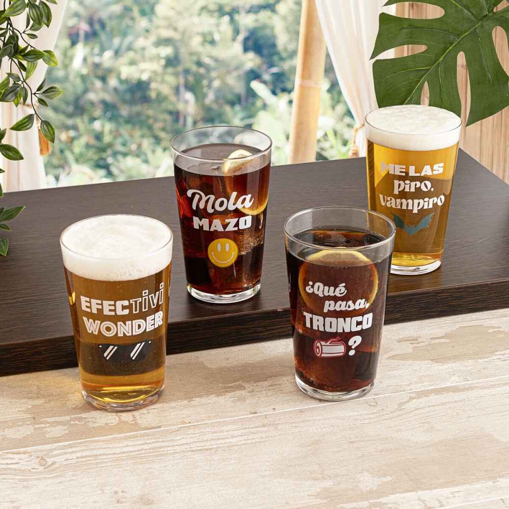 Trinkglas Luminarc Frases 90 Durchsichtig Glas 500 ml (24 Stück)