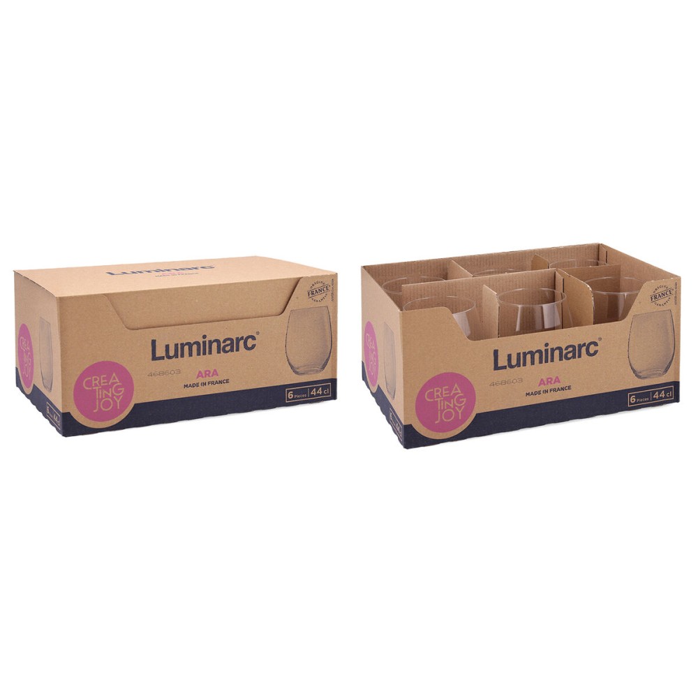 Trinkglas Luminarc Ara Durchsichtig Glas 440 ml (6 Stück)