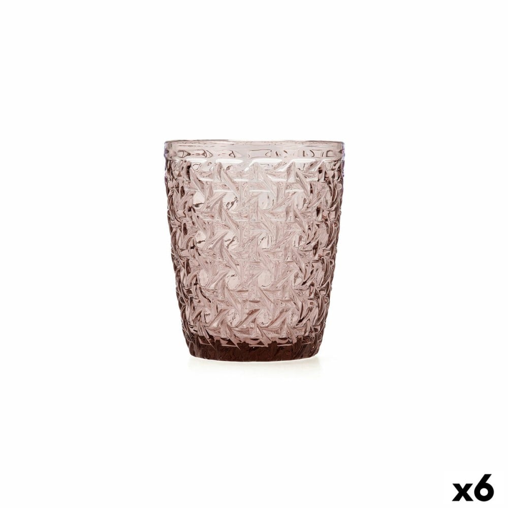 Verre Bidasoa Agata Rose verre 300 ml (6 Unités)