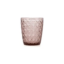 Glass Bidasoa Agata Pink Glass 300 ml (6 Units)