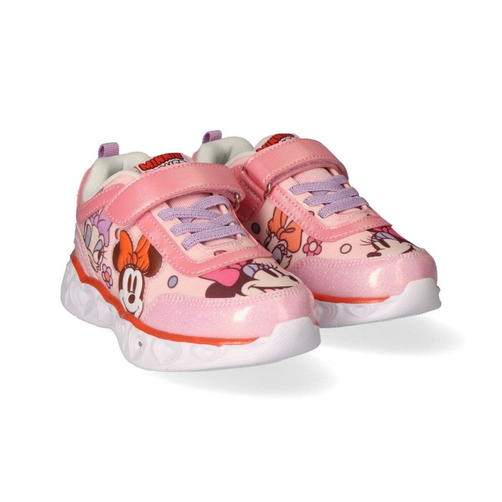 Turnschuhe mit LED Minnie Mouse Rosa