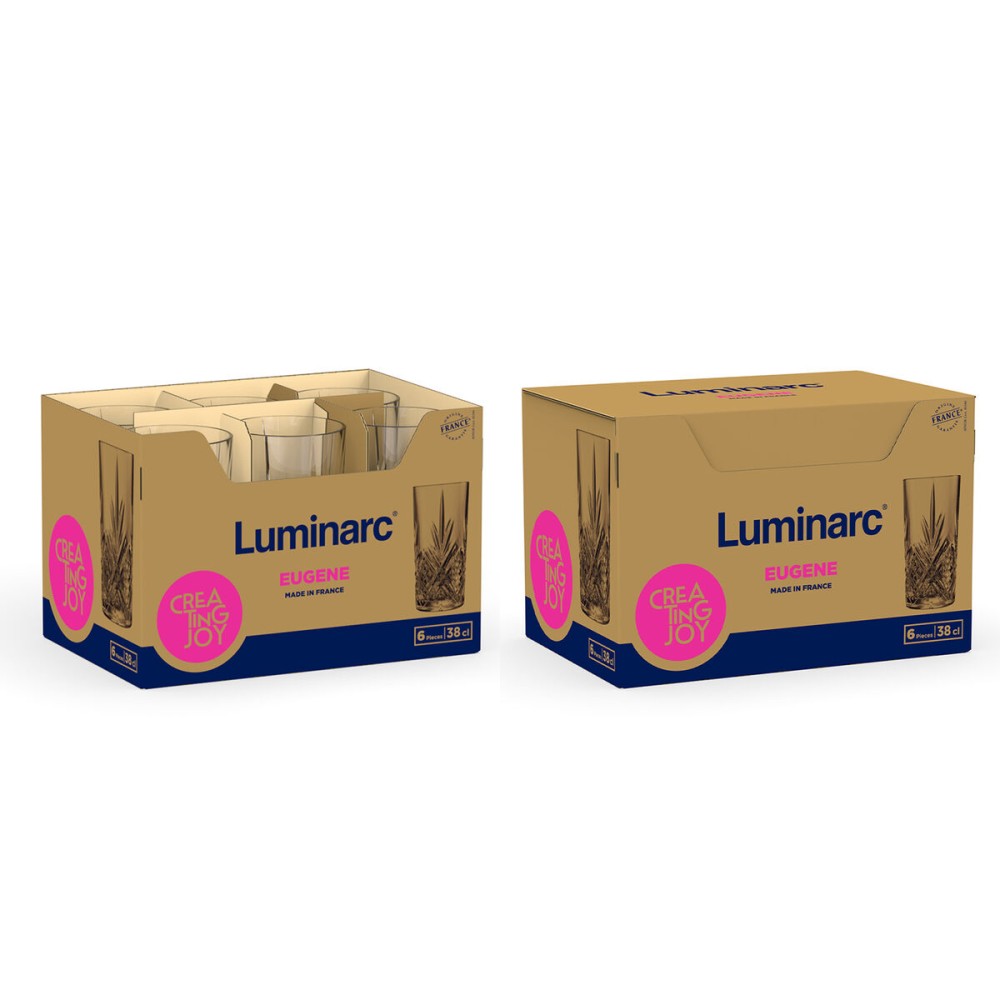 Trinkglas Luminarc Eugene Durchsichtig Glas 380 ml (6 Stück)