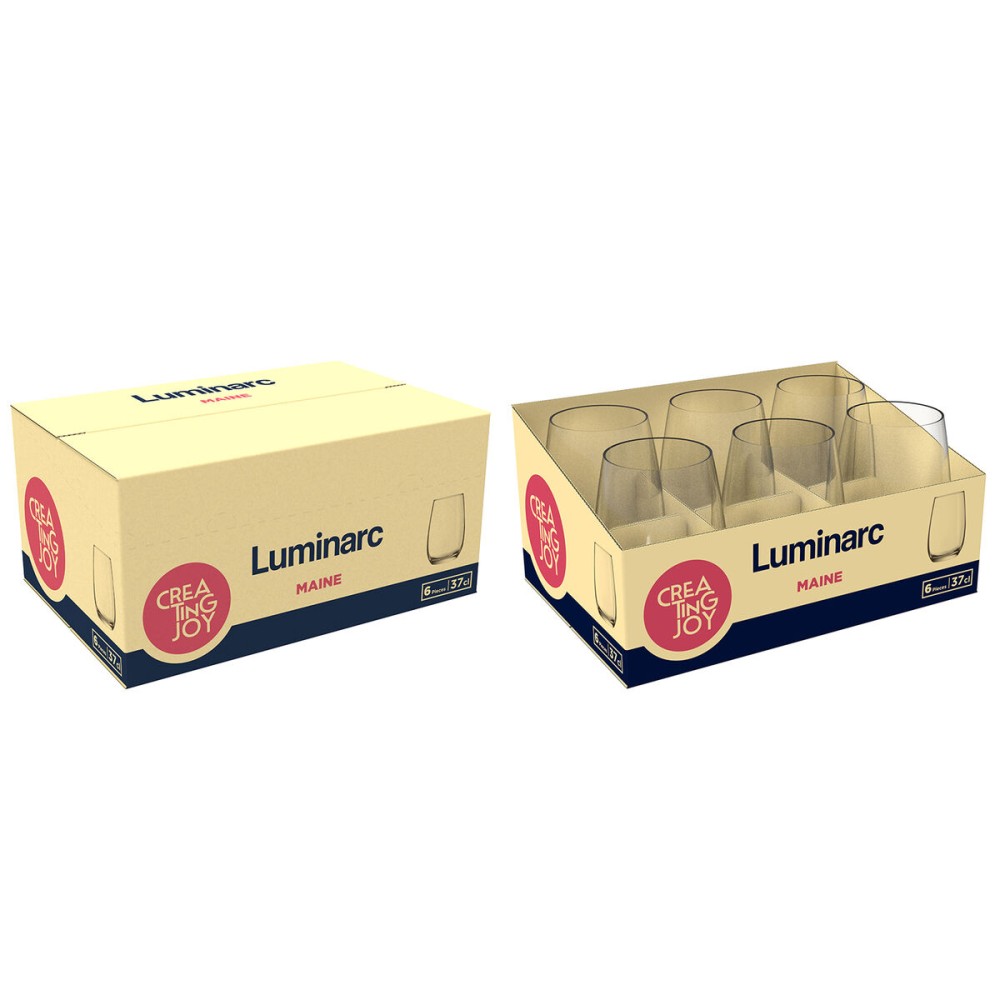 Trinkglas Luminarc Maine Durchsichtig Glas 370 ml (6 Stück)