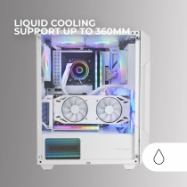 ATX Semi-tower Box Mars Gaming MCGEOW White