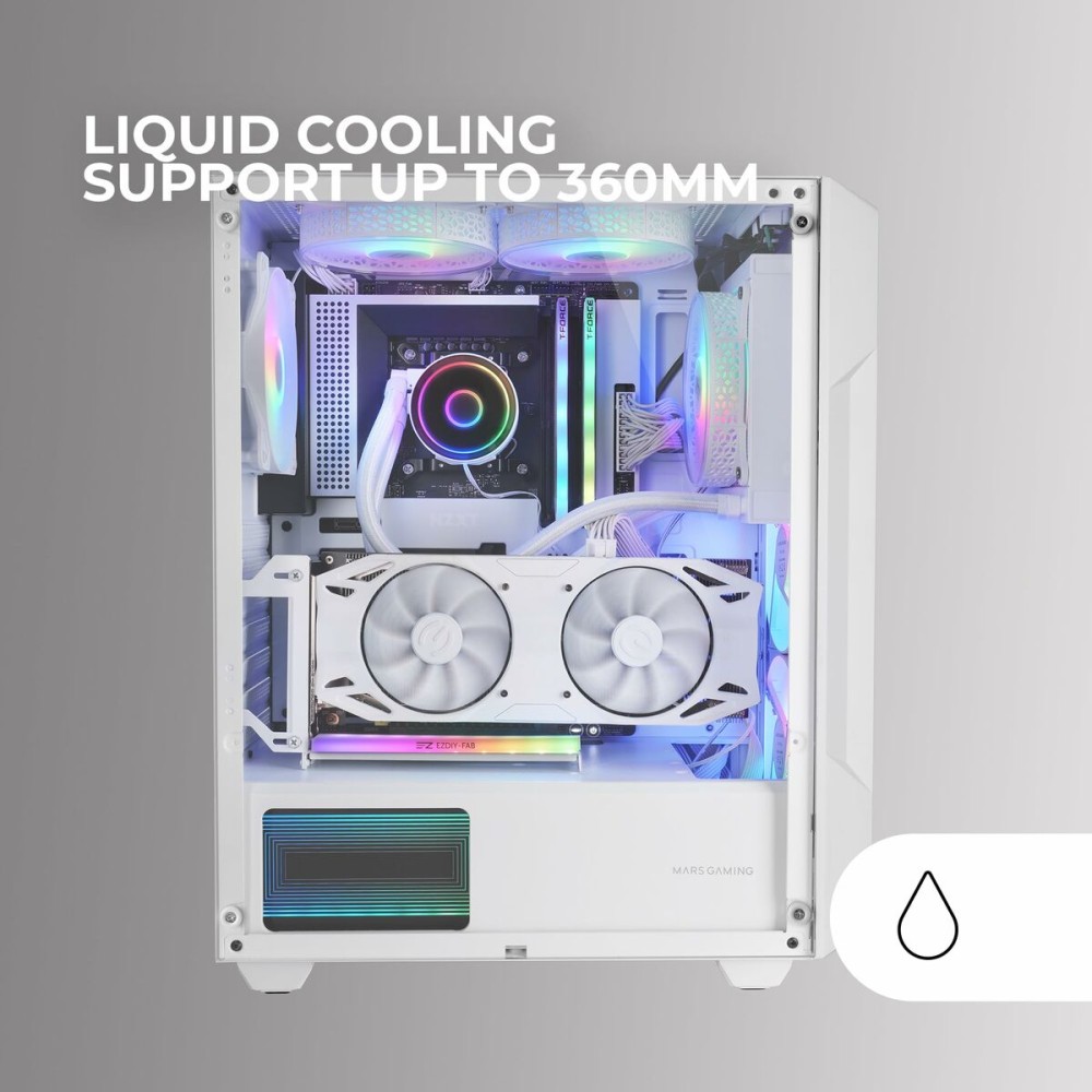 ATX Semi-tower Box Mars Gaming MCGEOW White