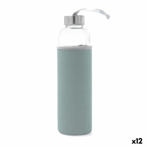 Wasserflasche Quid Quidate Blau Glas 600 ml (12 Stück)